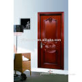 Solid wood hotel door caving wooden door with painting